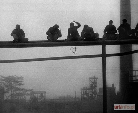 KOSSAKOWSKI Eustachy | Siedzący na belce, koniec lat 50-tych