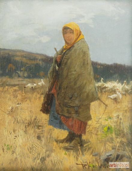 KOCHANOWSKI Roman Kazimierz | Gęsiarka, 1881