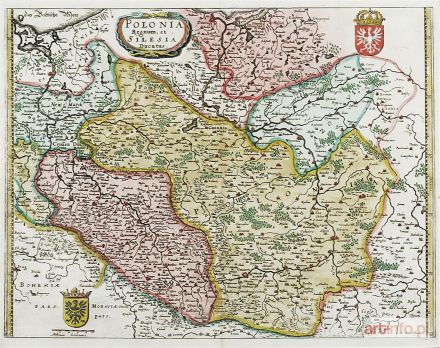 MERIAN Matthäus | Mapa Polski i Śląska