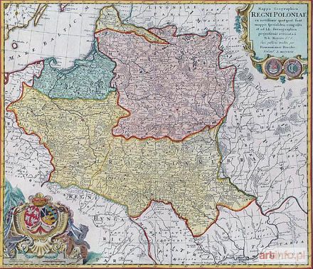 MAYER Tobias Johann | MAPA ZIEM RZECZYPOSPOLITEJ, 1757