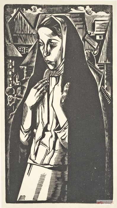 KULISIEWICZ Tadeusz | Dziewczyna w chuście, 1931.