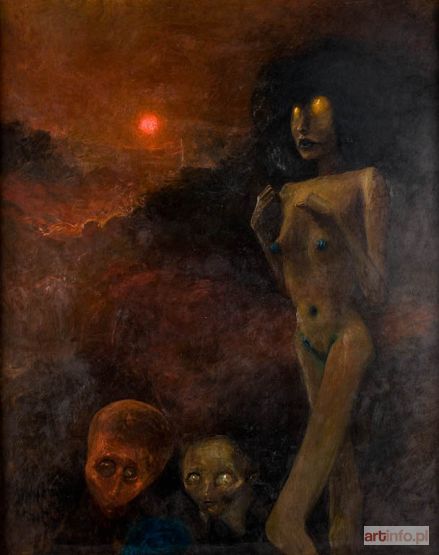 BEKSIŃSKI Zdzisław | Czerwony księżyc, 1973