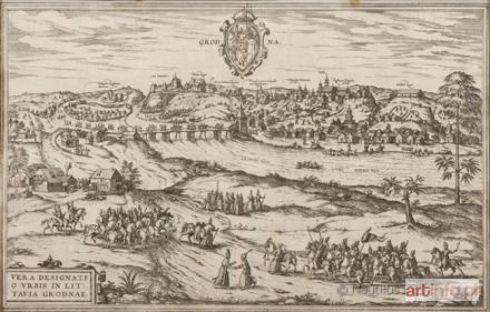 HOGENBERG Franz | Grodno [panorama miasta], 1575