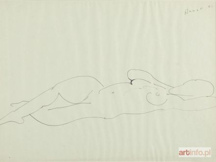 PANEK Jerzy | Akt leżącej, 1969 r.