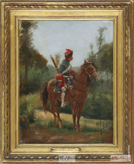 Malarz nieokreślony, XIX w. | Grenadier a cheval 1745, 1886