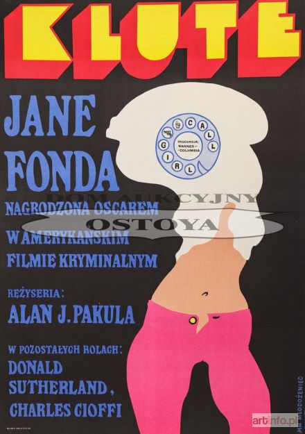 MŁODOŻENIEC Jan | Plakat do filmu KLUTE, 1973