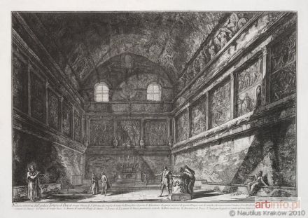 PIRANESI Giovanni Battista (Giambattista) | Rzym. Widok wnętrza świątyni Bachusa, obecnie kościoła Św. Urbana, 1767