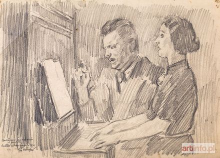 MEHOFFER Józef | Duet przy pianinie, 1941 r.