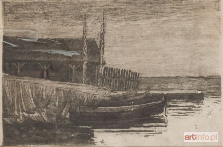 ROGIŃSKA Władysława | Port w Nadolu, 1956 r.