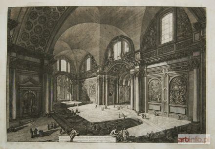 PIRANESI Giovanni Battista (Giambattista) | Veduta interna della Chiesa della Madonna degli Angioli (Vedute di Roma)