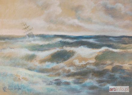 ŻABOKLICKI Wacław | Na wzburzonym morzu