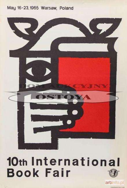 JANOWSKI Witold | Plakat 10 MIĘDZYNARODOWE TARGI KSIĄŻKI, Warszawa, 1965, proj. 1958