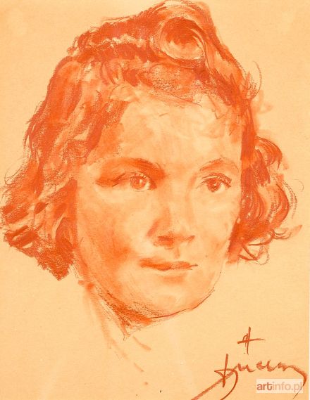 SUCHANEK Antoni | Portret młodej dziewczyny, lata 1946-1958