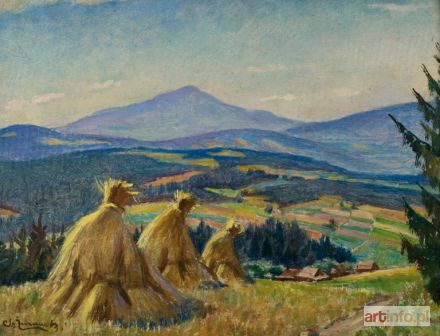 ŻURAWSKI Stanisław | PEJZAŻ ZE STOGAMI