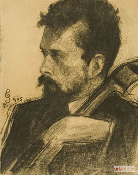 Malarz polski, XIX/XX w. | PORTRET WIOLONCZELISTY, 1905