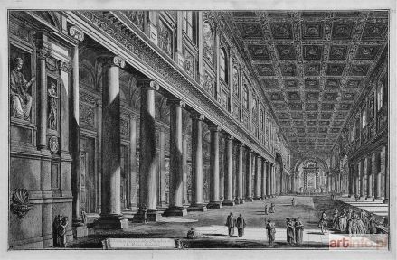 PIRANESI Giovanni Battista (Giambattista) | Veduta Interna Della Basilica Di S. Maria Maggiore, 1768