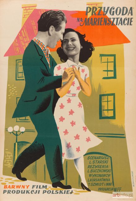 CHMIELEWSKI Witold Andrzej | Plakat filmowy - Przygoda na Mariensztacie, 1953 r.