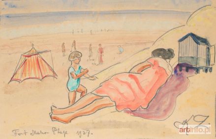 ZIELENIEWSKI Kazimierz | FORT MAHON PLAGE, 1927