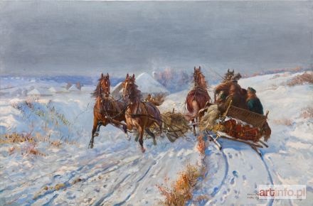 WINTEROWSKI Leonard | Konie poniosły, 1918 r.