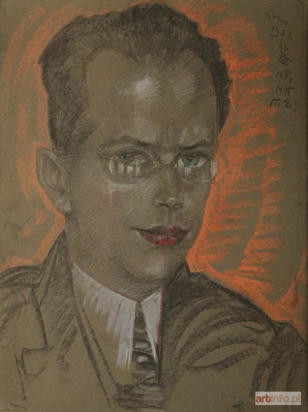 WITKACY - WITKIEWICZ Stanisław Ignacy | Portret mężczuzny w okularach, 27 grudnia 1931