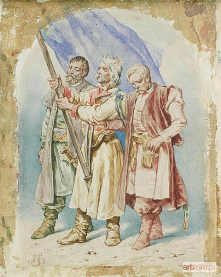 GROTTGER Artur | Peasant and Two Noblemen