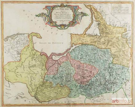 DELAHAYE Guillaume N. | Mapa - Prusy Wschodnich z Warmią i Mazurami, 1751