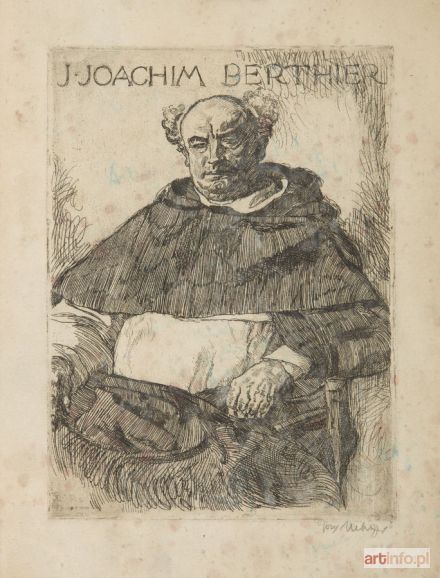 MEHOFFER Józef | Portret ojca J. Joachima Berthiera, 1918 r.