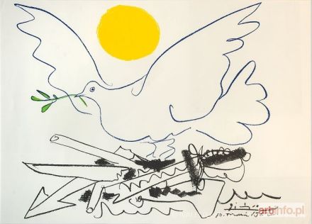 PICASSO Pablo | Colombe de l`avenir ou les armes a la ferraille, 1962