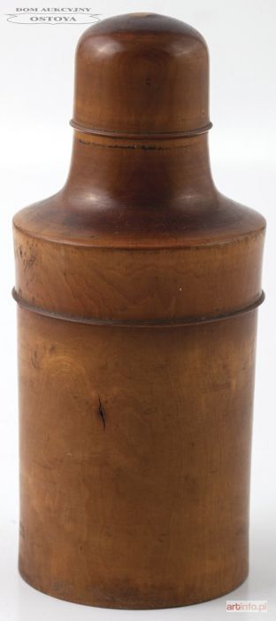 FLAKON APTECZNY W DREWNIANYM ETUI, Rosja, XVIII / XIX w.