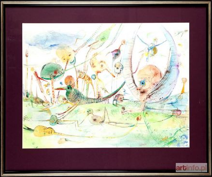 ŚWIESZEWSKI Maciej | Kompozycja z ptakami, 1993 r.