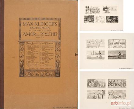 KLINGER Max | Amor i Psyche (opus Vb), Monachium 1880