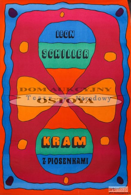 MŁODOŻENIEC Jan | Plakat do sztuki LEON SCHILLER, KRAM Z PIOSENKAMI, 1968