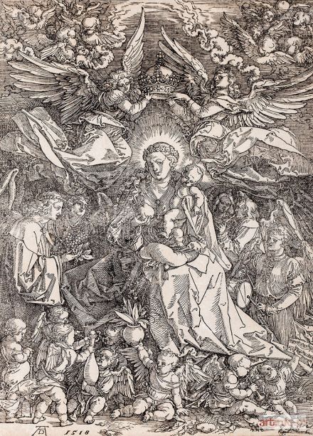 DÜRER Albrecht | Maria Królowa Aniołów (Maria als Koenigen der Engel), XVIII w.