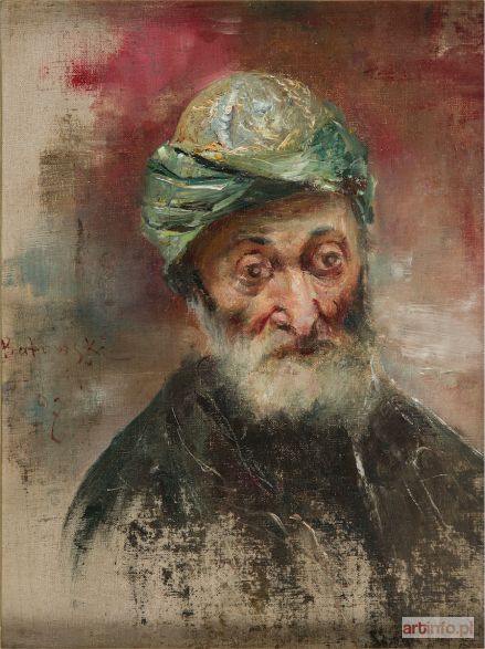 BATOWSKI-KACZOR Stanisław | Portret starca w turbanie, 1897 r.