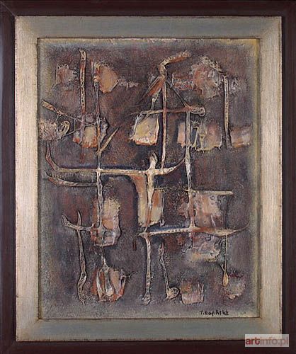 ŁAPIŃSKI Tadeusz | Malarstwo materii, 1958