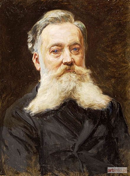 MĘCINA-KRZESZ Józef | PORTRET RUDOLFA OTTMANNA - KUSTOSZA BIBLIOTEKI JAGIELLOŃSKIEJ, 1903 r.