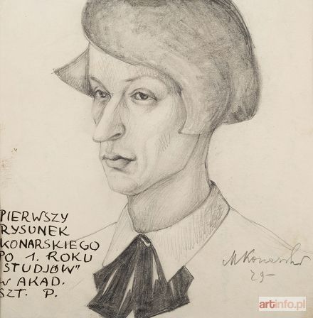 KONARSKI Marian (Marzyn) | Autoportret po I roku studiów, 1929 r.