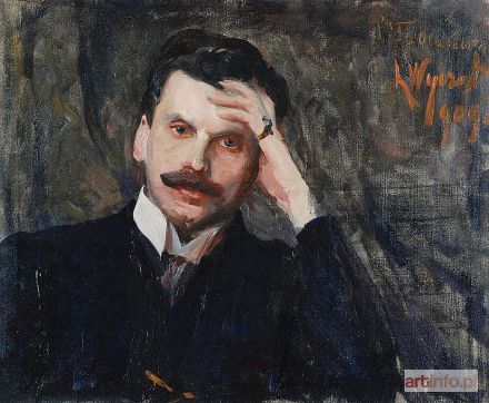 WYCZÓŁKOWSKI Leon | Portret mężczyzny - Tadeusza Boya Żeleńskiego, 1909