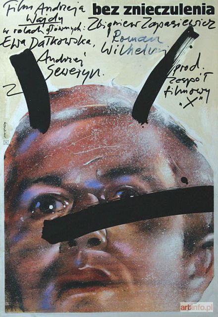 ŚWIERZY Waldemar | Projekt plakatu do filmu Bez znieczulenia, 1978