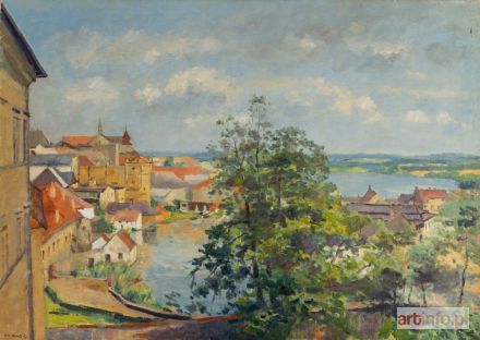 NOVAK Vaclav Vojtech | JINDŘICHŮV HRADEC - WIDOK Z ZAMKU, 1956