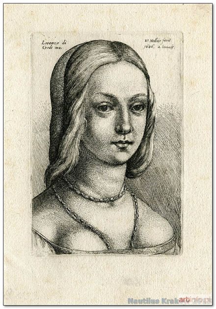 HOLLAR Wenzel | Popiersie kobiece, 1646