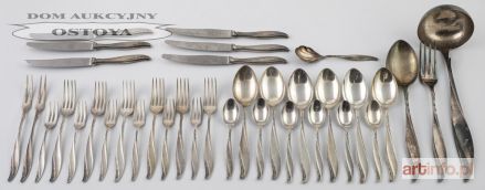 SZTUĆCE MODEL AMERYKAŃSKI NA 6 OSÓB, Polska, Warszawa, Hefra, ok. 1965