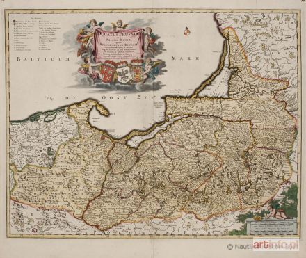 WITT Frederik de | Mapa Prus Królewskich i Książęcych, ok. 1686