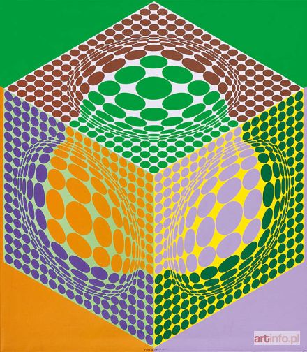 VASARELY Victor | Kezek, 1986 r.