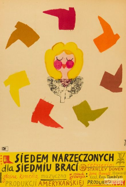 FLISAK Jerzy | Plakat do filmu SIEDEM NARZECZONYCH DLA SIEDMIU BRACI, 1964