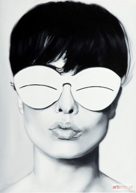 ROSZCZAK Andrzej (pseud. EnGi) | Modern Glasses (After Andre Courreges, photo by William Klein, 1965) , 2011 r.