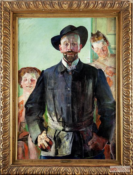 MALCZEWSKI Jacek | AUTOPORTRET Z MODELAMI, 1905 R.