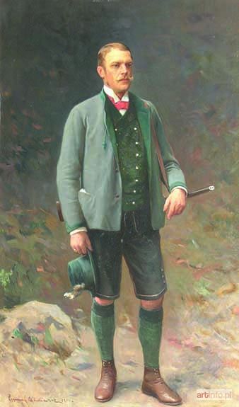 AJDUKIEWICZ Zygmunt | Portret Herr von Ritter, 1900