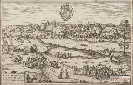 BRAUN Georg | Grodno [panorama miasta], 1575