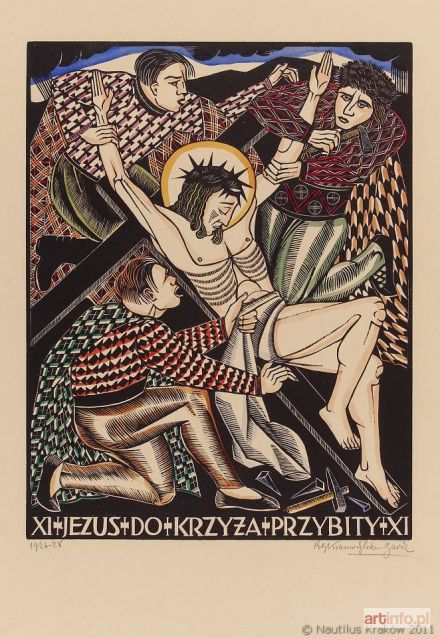 KRASNODĘBSKA-GARDOWSKA Bogna | Stacja XI - Jezus do krzyża przybity, 1926-28